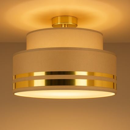 Потолочный светильник TAMI 1xE27/60W/230V коричневый/золотистый