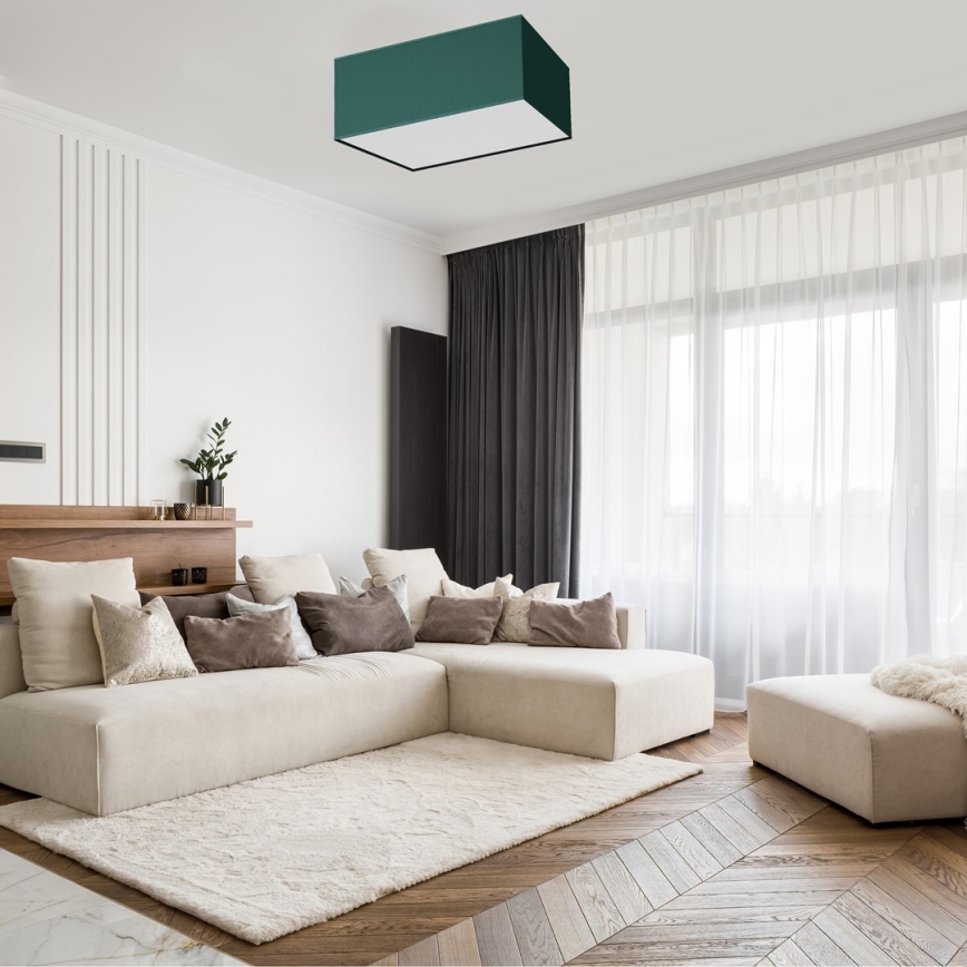Потолочный светильник VERDE 2xE27/60W/230V 40x40 см зеленый