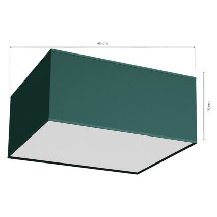 Потолочный светильник VERDE 2xE27/60W/230V 40x40 см зеленый