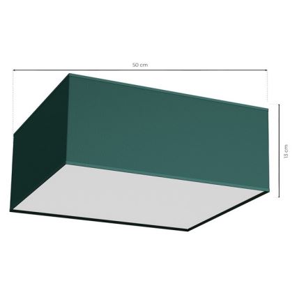 Потолочный светильник VERDE 3xE27/60W/230V 50x50 см зеленый