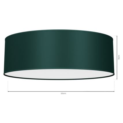 Потолочный светильник VERDE 3xE27/60W/230V ⌀ 50 см зеленый
