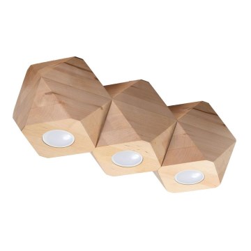Потолочный светильник WOODY 3xGU10/40W/230V дуб