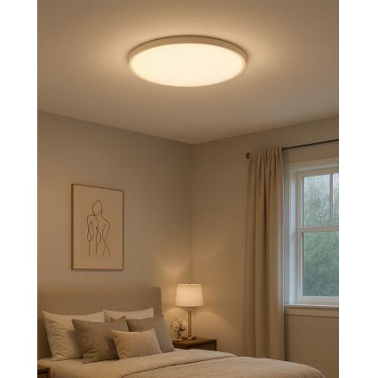 Потолочный светодиодный светильник LED/40W/230V 3000/4000/6500K, диаметр 50 см, белый