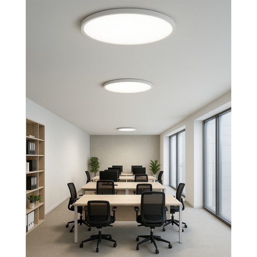 Потолочный светодиодный светильник LED/40W/230V 3000/4000/6500K, диаметр 50 см, белый