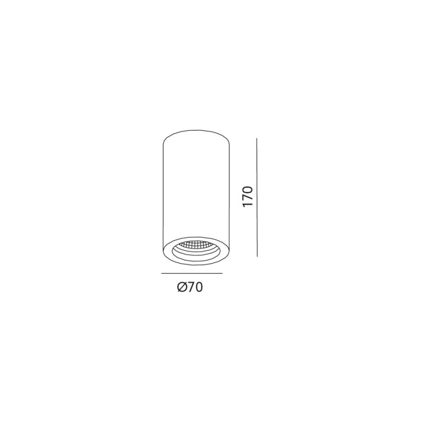 Потолочный точечный светильник STOA 1xGU10/35W/230V
