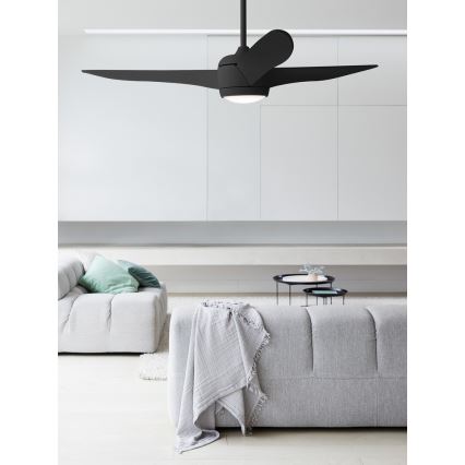 Lucci air 512910 - Светодиодный потолочный вентилятор AIRFUSION NORDIC LED/20W/230V черный + пульт дистанционного управления