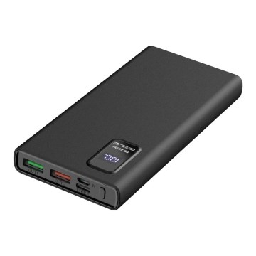 Повербанк с LED-дисплеем Power Delivery 10000 mAh 3,7V черный