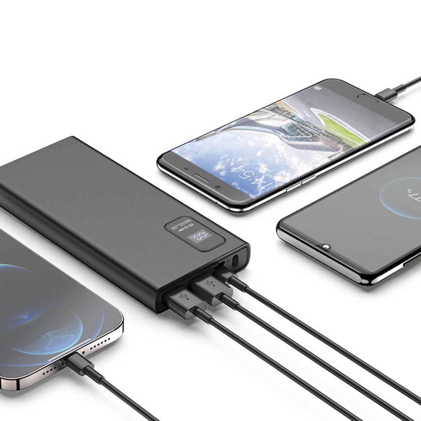 Повербанк с LED-дисплеем Power Delivery 10000 mAh 3,7V черный