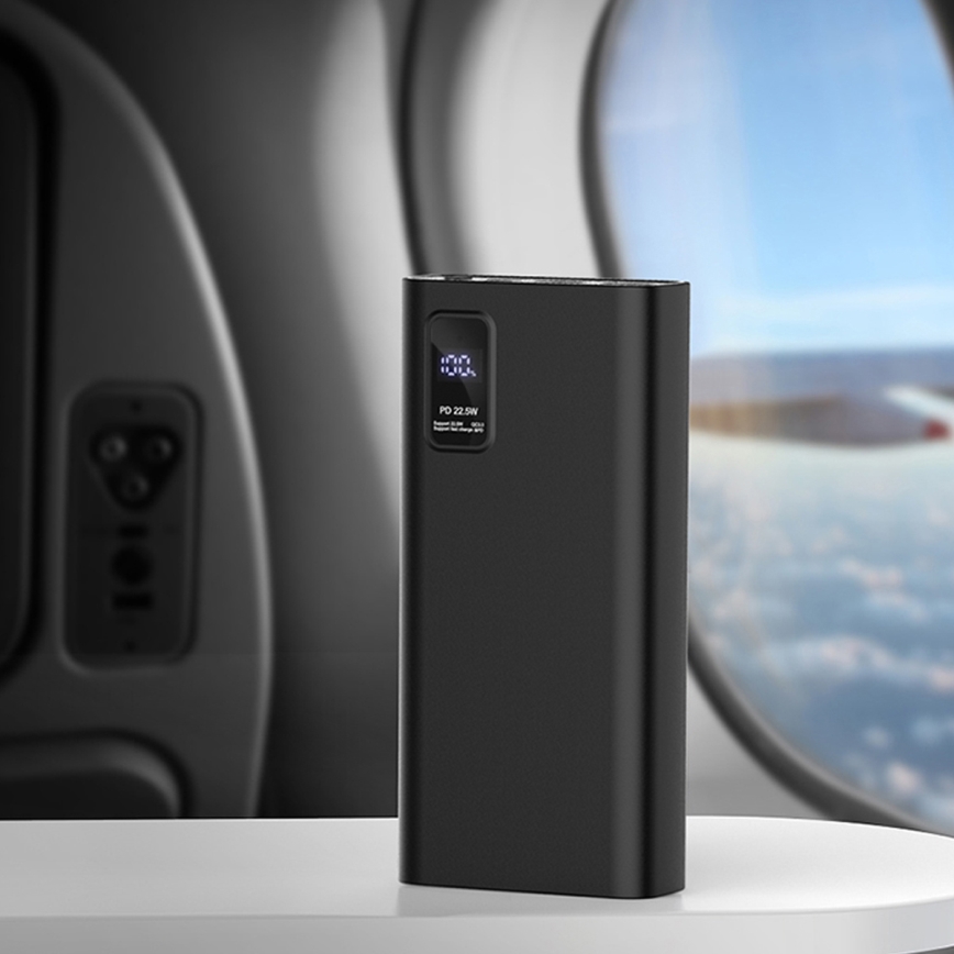 Повербанк с LED-дисплеем Power Delivery 20000 mAh 3,7V черный