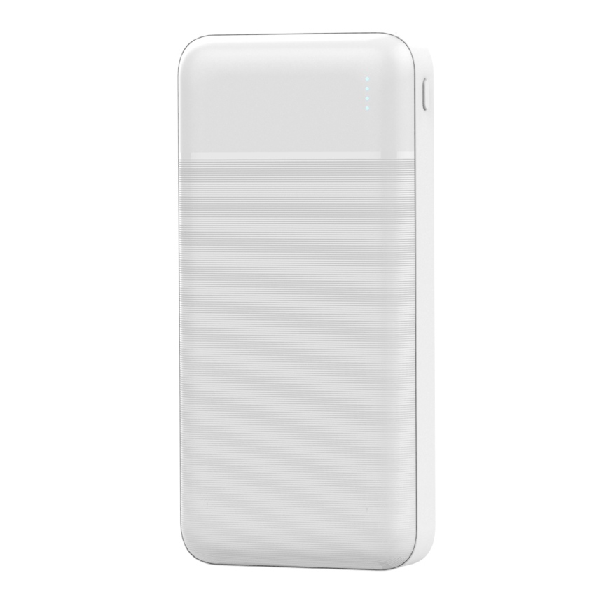 Повербанк (УМБ) 20000 mAh 3,7V білий