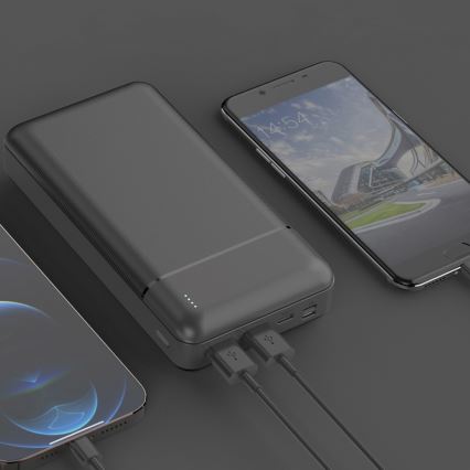 Повербанк (УМБ) 30000 mAh 3,7V чорний