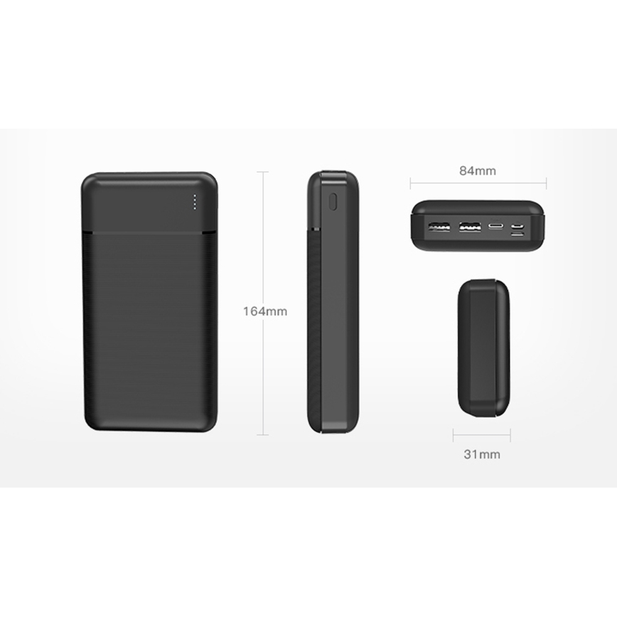 Повербанк (УМБ) 30000 mAh 3,7V чорний