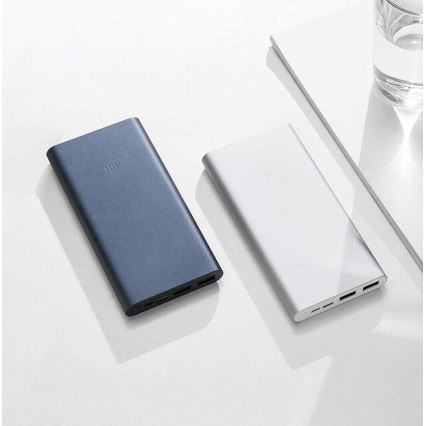 Повербанк зі швидкісною зарядкою Xiaomi Mi PowerBank 3 Fast Charge 10000mAh срібний