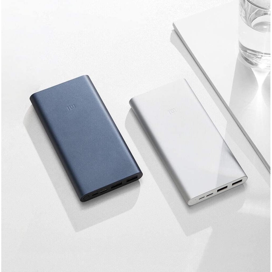 Повербанк зі швидкісною зарядкою Xiaomi Mi PowerBank 3 Fast Charge 10000mAh срібний