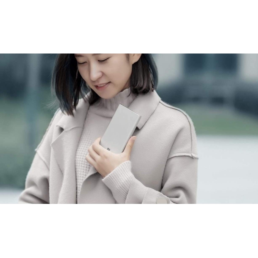 Повербанк зі швидкісною зарядкою Xiaomi Mi PowerBank 3 Fast Charge 10000mAh срібний