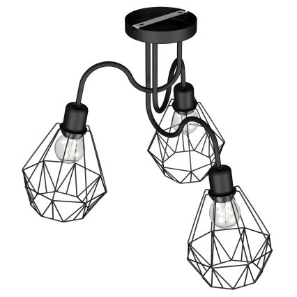 Поверхностно-монтируемая люстра BERGEN 3xE27/60W/230V