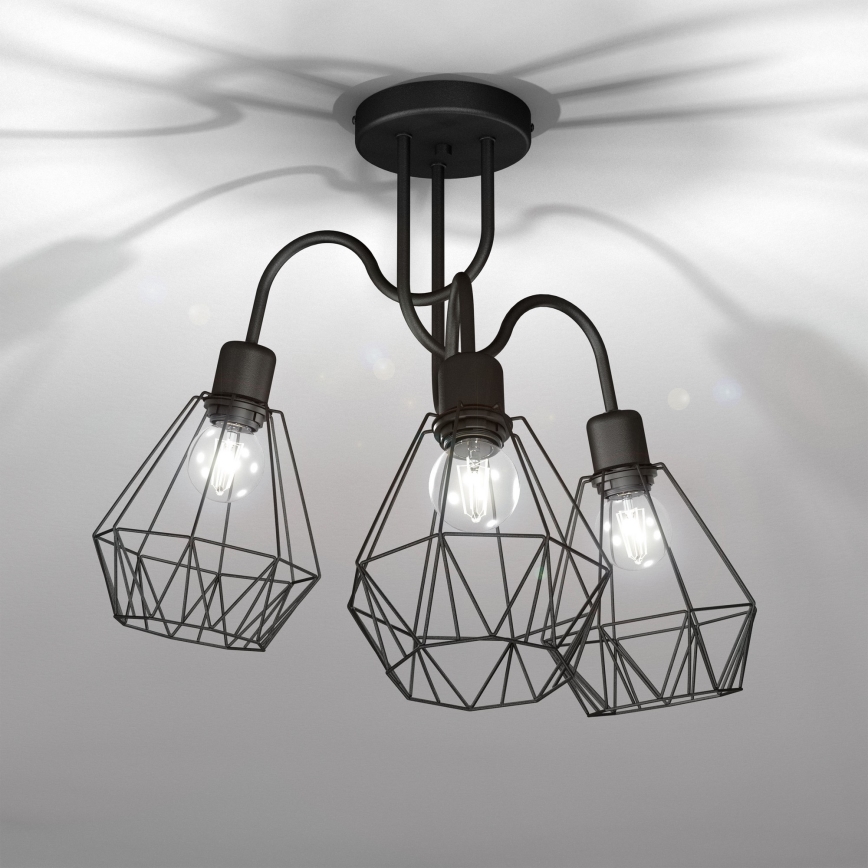 Поверхностно-монтируемая люстра BERGEN 3xE27/60W/230V