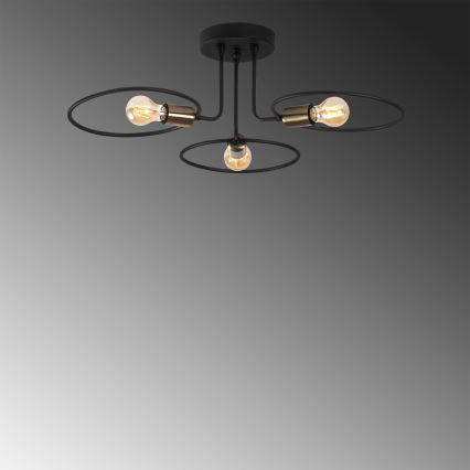 Поверхностно-монтируемая люстра CIRCLE 3xE27/40W/230V