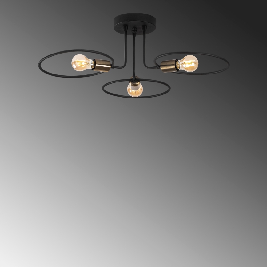 Поверхностно-монтируемая люстра CIRCLE 3xE27/40W/230V