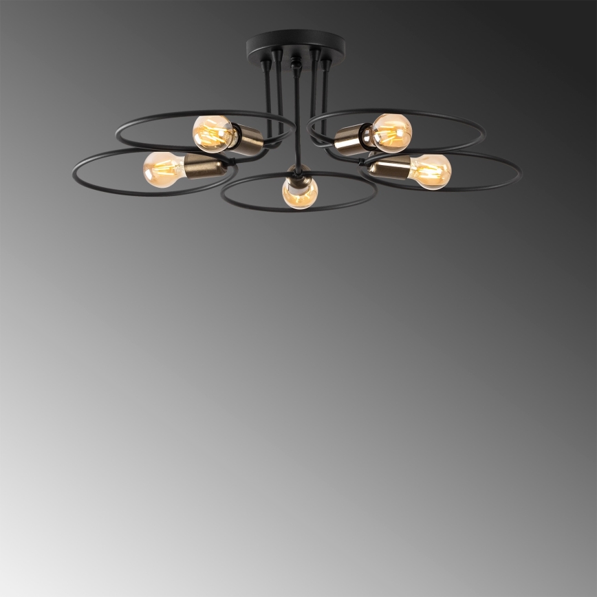 Поверхностно-монтируемая люстра CIRCLE 5xE27/40W/230V