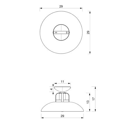 Поверхностно-монтируемая люстра FELIX 1xE27/60W/230V белая