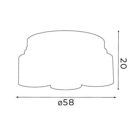 Поверхностно-монтируемая люстра FRODI 5xE27/60W/230V черная
