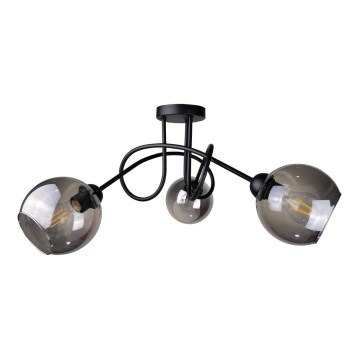 Поверхностно-монтируемая люстра RIN 3xE27/60W/230V черная