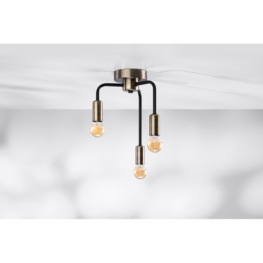 Поверхностно-монтируемая люстра SAGA 3xE27/40W/230V