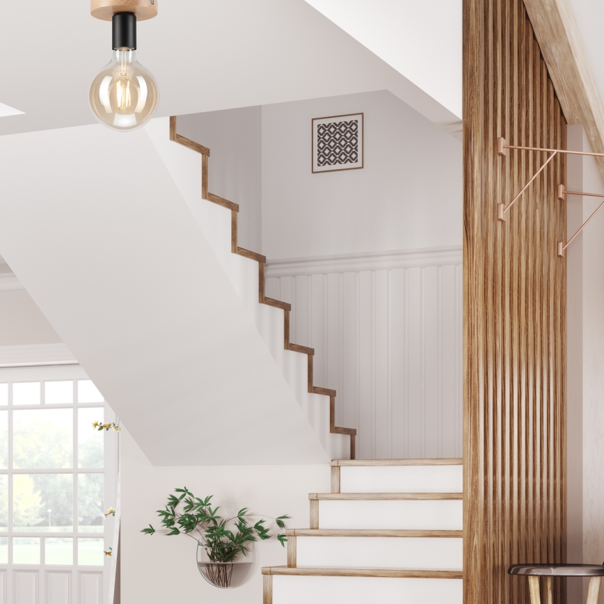 Поверхностно-монтируемая люстра VITO OAK 1xE27/60W/230V дуб