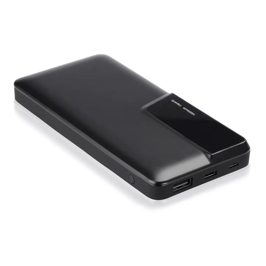 Power Bank з дисплеєм 10000mAh/3,7V чорна