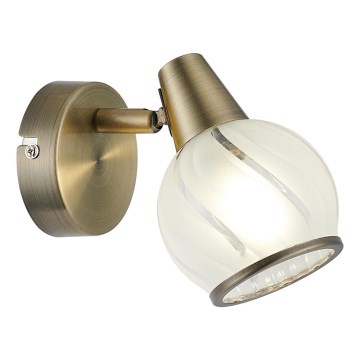 Prezent 14103 - Настенный точечный светильник SIENTO 1xE14/40W/230V латунь