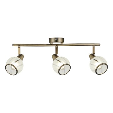 Prezent 14105 - Точковий світильник SIENTO 3xE14/40W/230V латунь