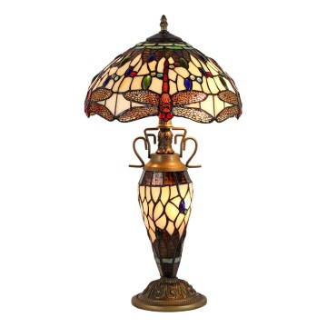 Prezent 1710 - Настольная лампа TIFFANY 2xE27/60W + 1xE14/7W/230V