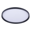 Prezent 17311 - LED стельовий світильник ADRA LED/42 Вт/230 В + LED/13 Вт 3000/4000/6000 К діаметр 48,5 см чорний