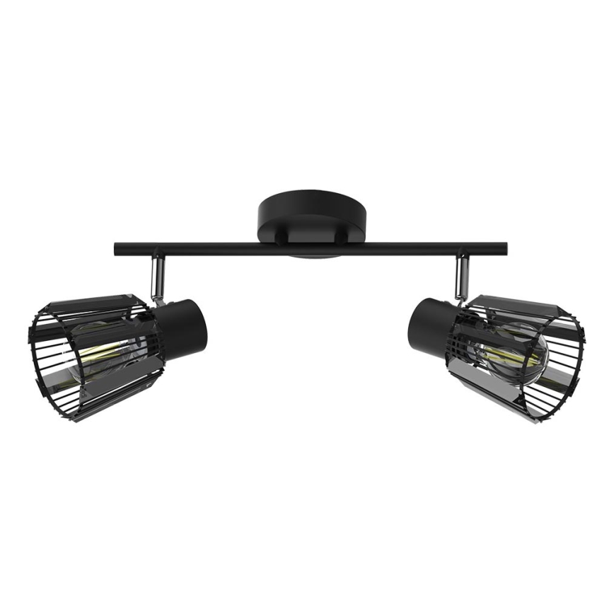 Prezent 27517 - Точковий світильник PONTEO 2xE27/40W/230V чорний
