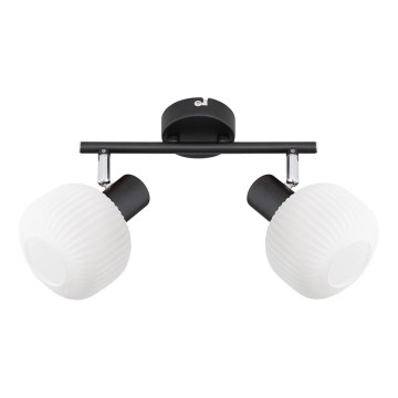 Prezent 27520 - Точковий світильник ARYA 2xE14/40W/230V чорний/білий