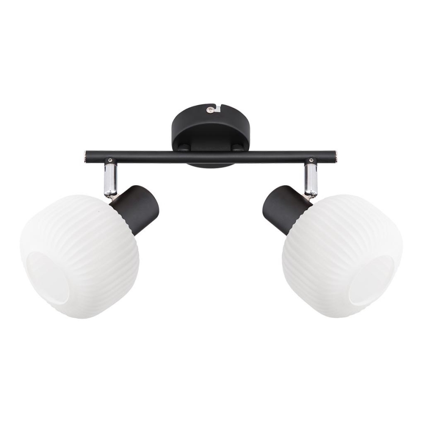Prezent 27520 - Точковий світильник ARYA 2xE14/40W/230V чорний/білий