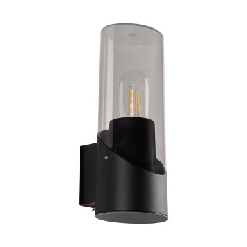 Prezent 28208A - Вуличний настінний світильник ACREA 1xE27/35W/230V IP54 чорний