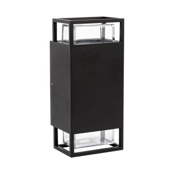 Prezent 28211A - Уличный настенный светильник EVENTO 2xGU10/35W/230V IP54 черный
