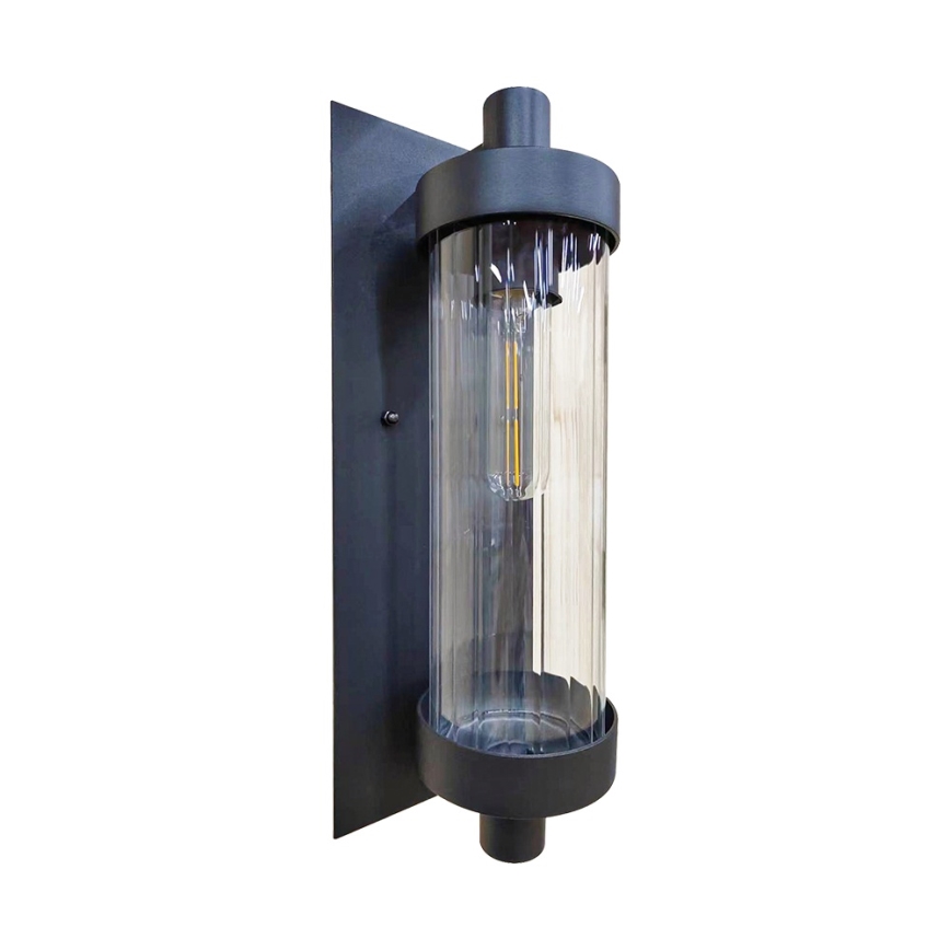 Prezent 28213A - Вуличний настінний світильник VERTICA 1xE27/35W/230V IP54 чорний