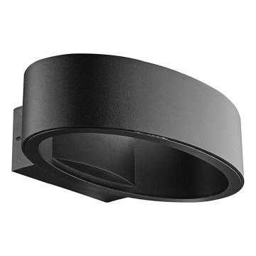 Prezent 31312 - Вуличний світлодіодний настінний світильник REBUS LED/5W/230V IP44 чорний