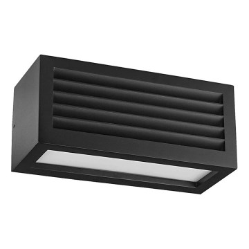 Prezent 31316 - Уличный настенный светильник SUEZ 1xE27/18W/230V IP44 черный