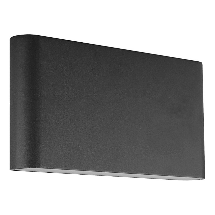 Prezent 31318 - Вуличний світлодіодний настінний світильник MAER 2xLED/5W/230V IP44 чорний