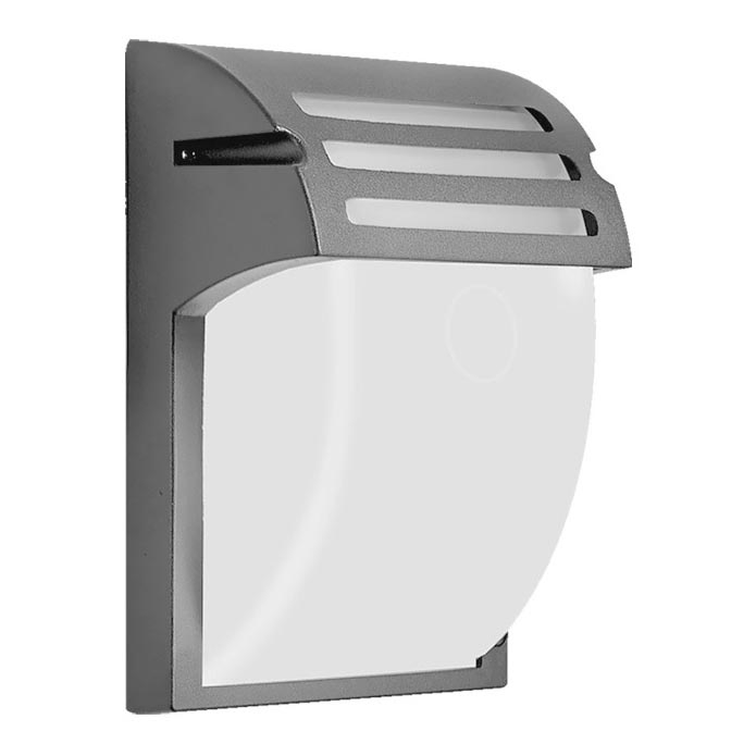 Prezent 39040 - Вуличний настінний світильник AMALFI MINI 1xE27/60W/230V IP44 антрацит