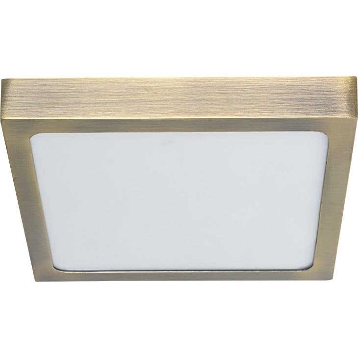 Prezent 49063 - Стельовий LED світильник LENYS LED/15W/230V 4000K 17,5x17,5 см латунь