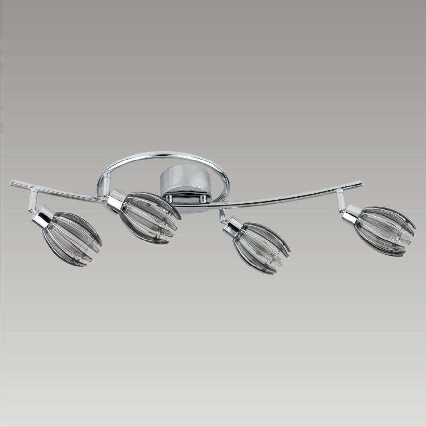 Prezent 61210 - Точковий світильник EZZO 4xG9/33W/230V димчастий