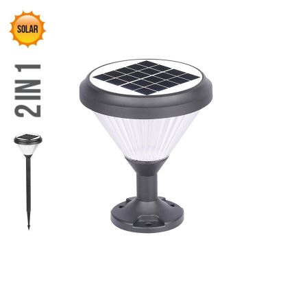 Prezent 65291 - Светодиодный светильник на солнечной батарее 2в1 AKRA LED/10W/3,2V IP65 2000 mAh