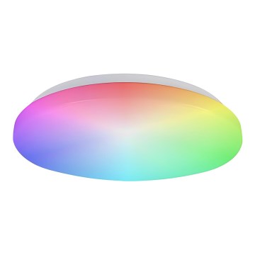 Prezent 70013 - LED RGB Стельовий світильник з регулюванням яскравості та динаміком BLISS LED/72W/230V 3000-6500K + пульт дистанційного керування