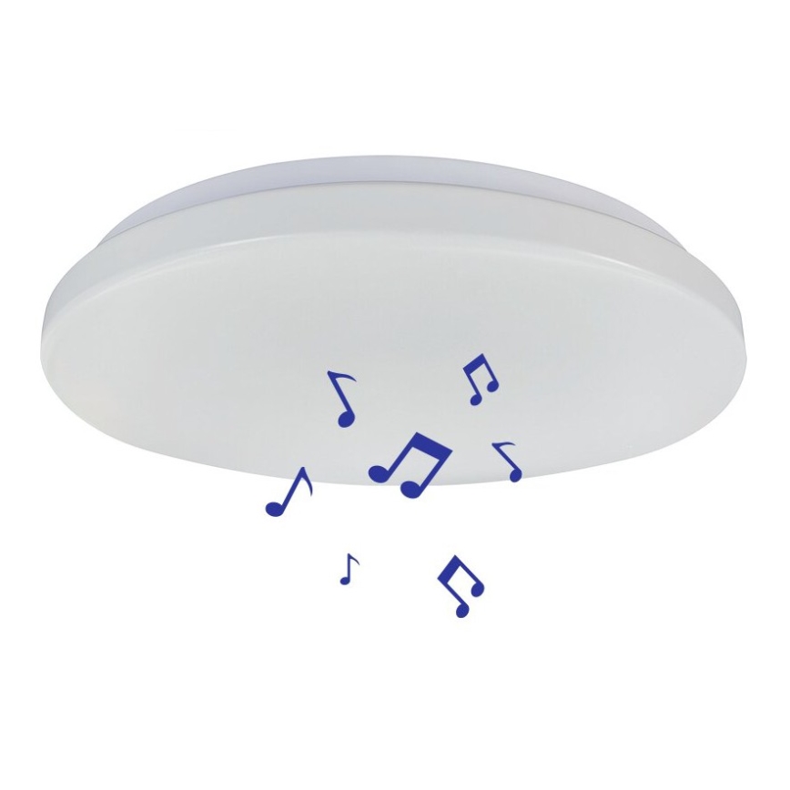Prezent 70013 - LED RGB Стельовий світильник з регулюванням яскравості та динаміком BLISS LED/72W/230V 3000-6500K + пульт дистанційного керування