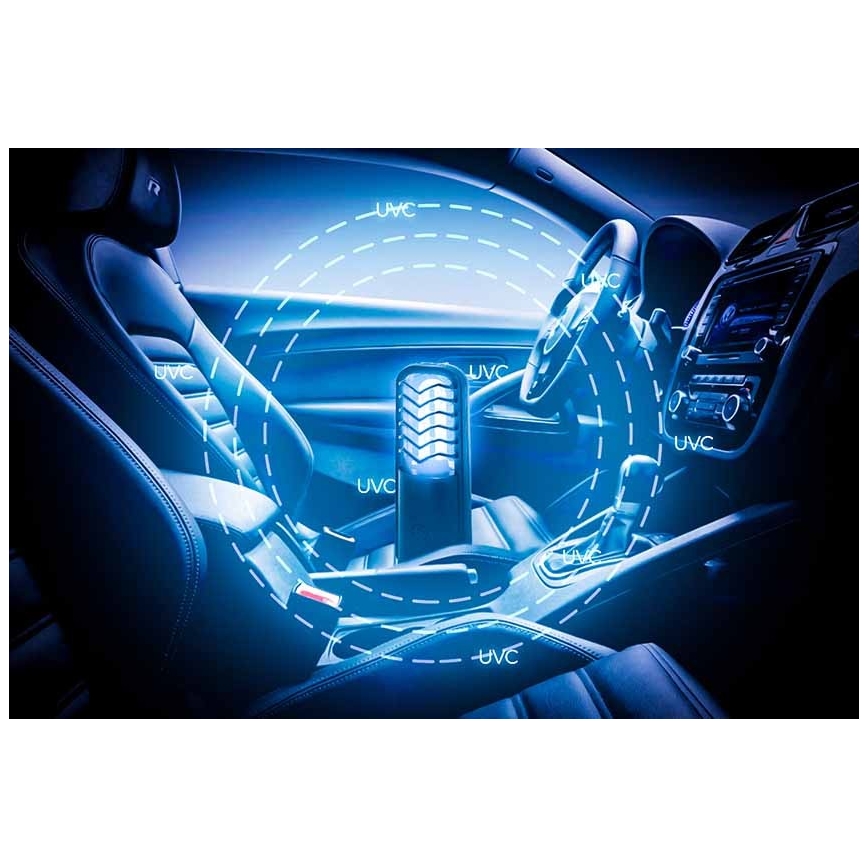 Prezent 70422 - Переносная дезинфицирующая бактерицидная лампа UVC/2,5W/5V USB